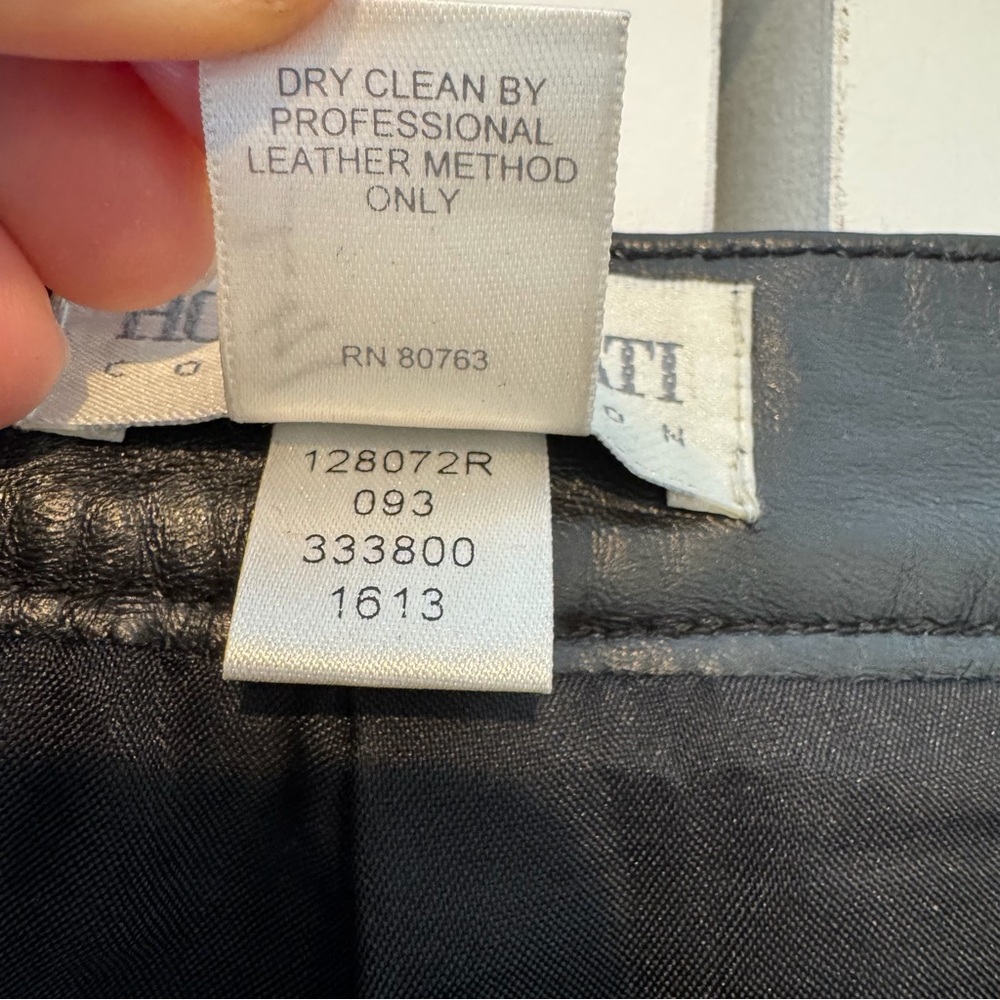 Vintage Hugo Buscati Genuine 100% Leather
Black Pants - Picture 8 of 13
